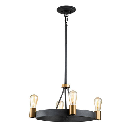 Lampa wisząca/ Półplafon Silas - 4 źródła światła (QN-SILAS-4P-DZ) - Quintiesse