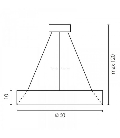 Lampa wisząca BonBon 60 (67793) Ramko - żyrandol