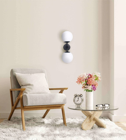 Dorado kinkiet 2 czarny (LP-002/2W BK) - Light Prestige