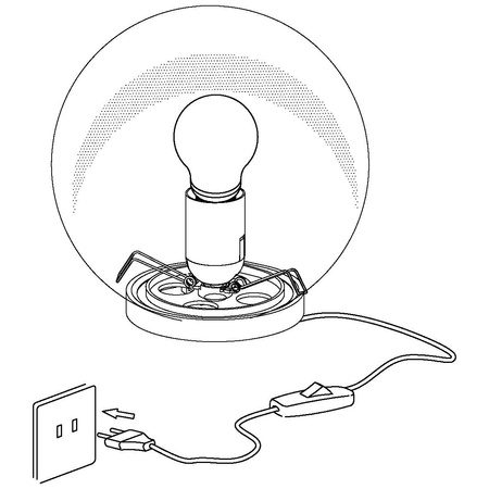 Lampa stołowa RONDO biała (85264 - EGLO)