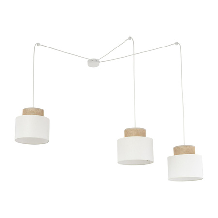 Kaskadowa lampa wisząca DUO WHITE JUTA 3 (2345) - TK Lighting