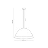 Lampa wisząca FARO NEW WHITE L Ø 50  (6003) - TK Lighting