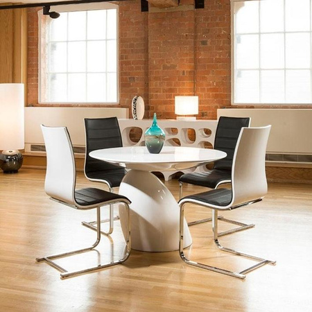 Stół FUNGO GRANDE biały - włókno szklane (JH-064-1) - King Home