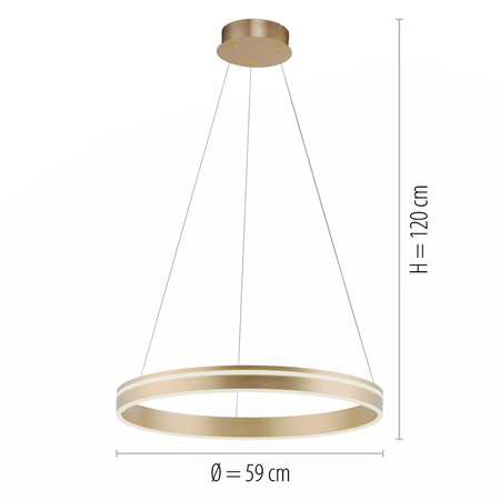 Q-VITO LAMPA WISZĄCA MOSIĄDZ (8411-60) - Paul Neuhaus