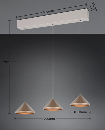 Lampa wisząca nad stół LAGUNA (336210365) - Trio