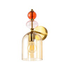 Kinkiet Tropea bursztynowy 1xE27 (LP-2004/1W AM) - Light Prestige