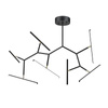 CEILING LIGHT 68W 3000K ALUMINUM & SILICON DIMMABLE SANDY BLACK+GOLD (2072 Zambelis) - Zambelis