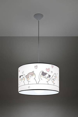Lampa wisząca do pokoju dziecka bajkowy wzór CAT 40 (SL.1419) - Sollux Lighting