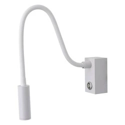 Biały kinkiet do czytania Adjusta (WL0117-WH) - Yaskr