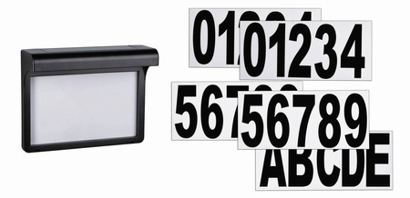 Oprawa numeryczna  solarna DAYTON  LED  3000K IP44 czarny (PL95388) - PAULMANN
