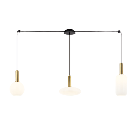 LINE 3XE27 METALGLASS SANDY BLACK GOLD MATT (22151 Zambelis) - Zambelis