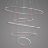 Lampa wisząca Ledowe Okręgi No.5 120cm 3k Różowe Złoto Dali (LA085/P_120_in_3k_rose_gold_Dali) - ALTAVOLA DESIGN