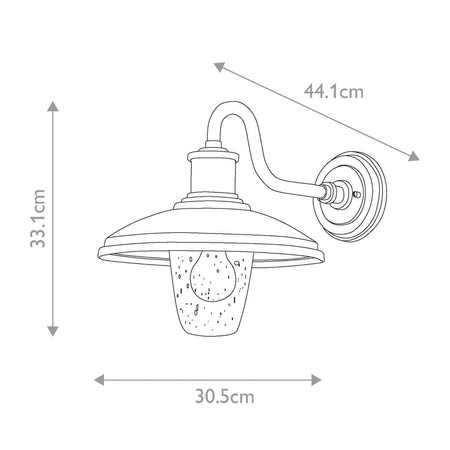 Kinkiet zewnętrzny Allenbury (KL-ALLENBURY2-M-BKT) - Elstead Lighting