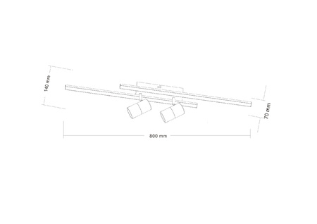 LUMO LAMPA SUFITOWA CZARNA-ZŁOTA/BLACK-GOLD (CL231041) - Zuma Line