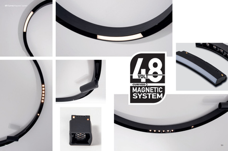 TRIMLESS CURVED TRACK D:1200 MM BLACK (22103 Zambelis) - Zambelis
