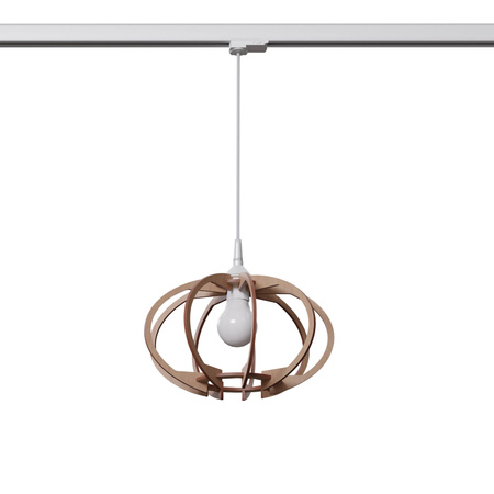 Lampa wisząca na szynie MANDELINO naturalne drewno E27 #W (MYL.00205) - Make Your Light