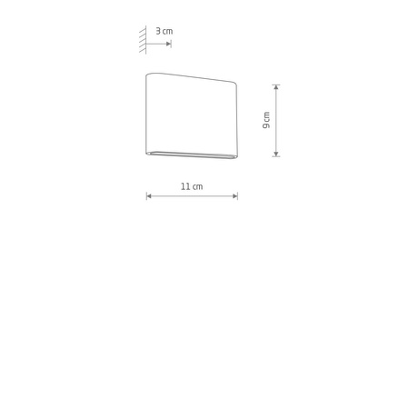 Kinkiet zewnętrzny SEMI LED S (11365) - Nowodvorski