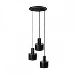 ENKEL 3P czarna sufitowa lampa wisząca (EN3322P3) - Ummo