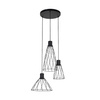 Lampa wisząca MODESTO BLACK 3 KOŁO (10187) - TK Lighting