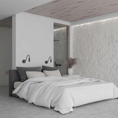 WALL LED LAMP 3W 3000K BLΑCK MATT (22049 Zambelis) - Zambelis