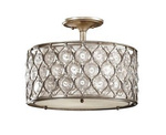 Lampa sufitowa, plafon LUCIA kol. OKSYDOWANE SREBRO (FE/LUCIA/SF) - Feiss- Elstead Lighting