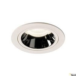 NUMINOS® DL M, wewnętrzna oprawa sufitowa wpuszczana LED, biała/chrom 4000 K 40°, zawiera sprężyny liściaste (1003906) - SLV