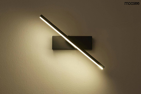 Lampa ścienna REM czarna (MSE010100298) - Moosee