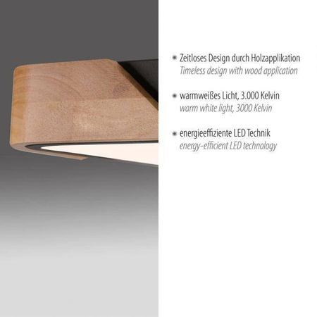 Plafon kwadratowy BILA BLACK (14289-18) - Paul Neuhaus