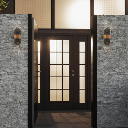 Kinkiet zewnętrzny Chasm (QZ-CHASM-M-BKW) - Elstead Lighting