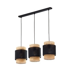 Lampa wisząca BOHO czarna 3 PŁ LISTWA (6541) - TK Lighting