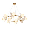 Ozdobny żyrandol CHIC złoto biały 105 cm (ST-DL-2969) - Step into Design