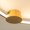 CEILING LED LIGHT 24W 3000K ALUMINIUM-SILICON,GOLD-BLACK RING (23098 Zambelis) - Zambelis