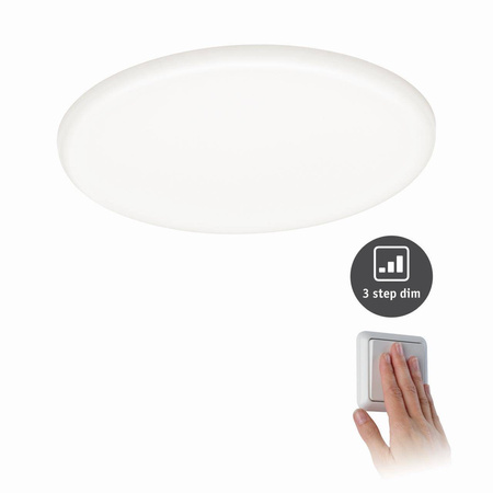Veluna VariFit Panel LED IP44 17,5W 4000K 3-st ściemniane 185mm Tworzywo sztuczne (PL93067) - PAULMANN