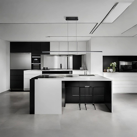 Lampa wisząca Linea No.1 100cm czarna 3k (LA089/P_100_3k_black) - ALTAVOLA DESIGN