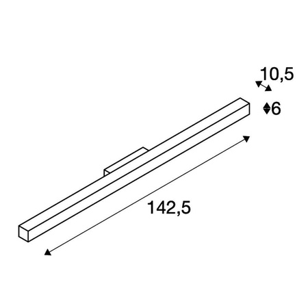 Q-LINE LED ścienna, biała, 3000K