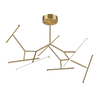 CEILING LIGHT 68W 3000K ALUMINUM & SILICON DIMMABLE ALL ANTIQUE GOLD COLOR (2073 Zambelis) - Zambelis