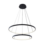 Lampa wisząca BRENO czarna Ø 60 cm (18140BK-2) - Zuma Line
