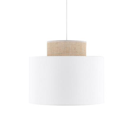 DUO WHITE JUTA LAMPA WISZĄCA 1 (1856) - TK Lighting