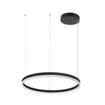 LED PENDANT LIGHT 42W 3000K  ALUMINUM & ACRYLIC  DIMMABLE DOWN LIGHT BLACK (20260 Zambelis) - Zambelis