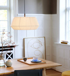 Lampa wisząca z bawełnianym abażurem DICTE Nordlux E27 60W Tekstylia Biały