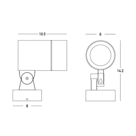 OUTDOOR SPOT LIGHT 1XGU10 GRAPHITE (E236 Zambelis) - Zambelis