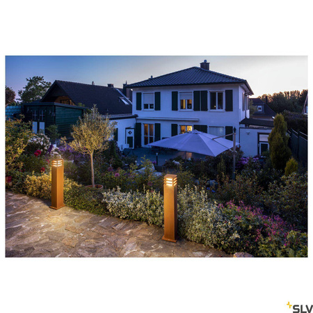 RUSTY SQUARE 70, lampa podłogowa outdoor, LED, 3000K, kwadratowa, żelazo zardzewiałe, D/S/W 12/12/71 (233437) - SLV