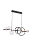 TAREMI LAMPA WISZĄCA CZARNA-ZŁOTA/BLACK-GOLD (MD2448-7B-3BGD) - Zuma Line