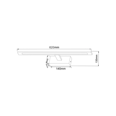 Kinkiet ALTER złoty 62 cm (W89443-20W-GD) - Zuma Line