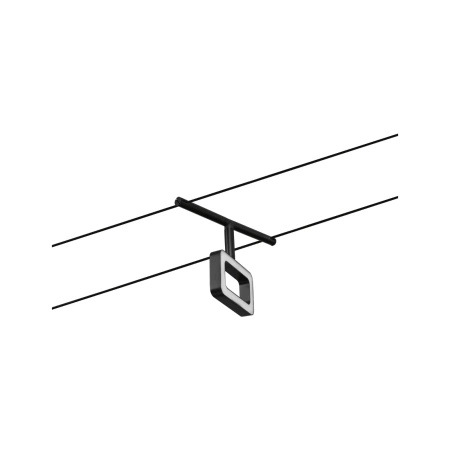 Corduo System linkowy DC Frame 4,8W Cz-mat /Chrom 230V/12V DC twszt 3000K (PL94486) - Paulmann