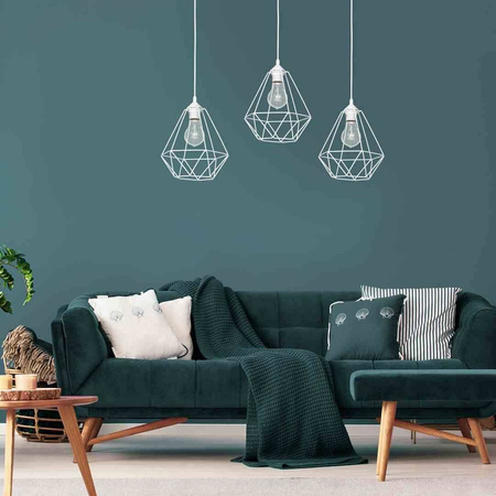 Lampa wisząca BASKET WHITE 3xE27 (MLP7213) - Milagro