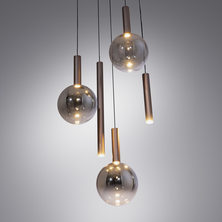 BOWL LAMPA WISZĄCA BRĄZOWA (2285-23) - Paul Neuhaus