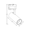 Gotowy zestaw szynowy Ice SET 3F 4xGU10 biały  (LP-732 4W WH SET) - Light Prestige