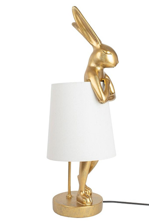 KARE lampa stołowa RABBIT 88 cm biała / złota (52523) - Kare Design