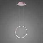Lampa wisząca Ledowe Okręgi No.1 X 40cm 3k różowo złota Dali (LA073/X_40_in_3k_rose_gold_Dali) - ALTAVOLA DESIGN